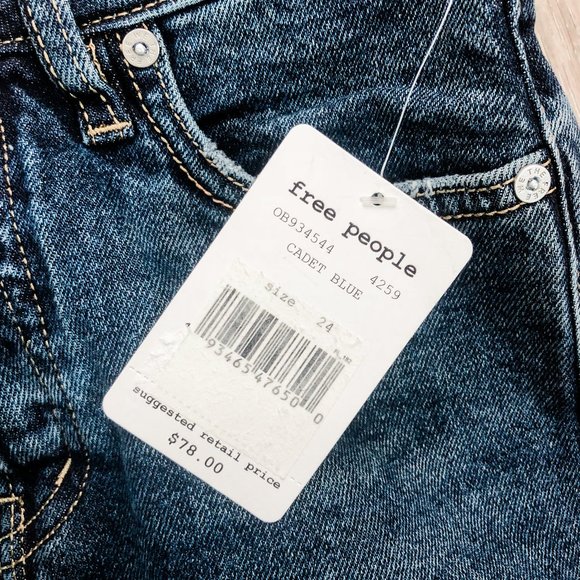 Free People high waist, button fly cutoff bermuda - Picture 6 of 7